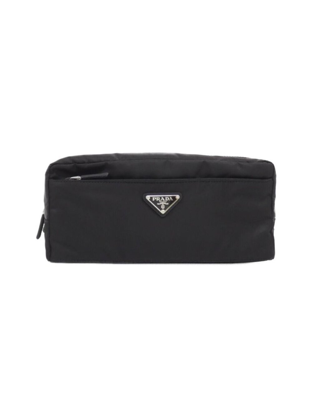 Prada Second Bag Vanity Bag Silver